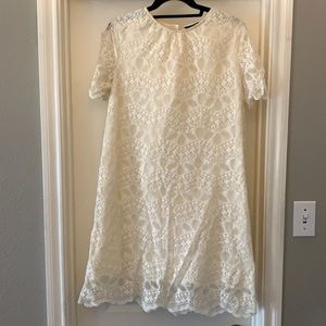 White lace Zara Collection dress size XL